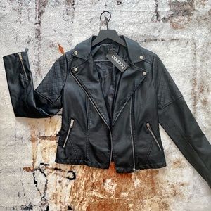 Black biker jacket